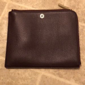 Dagne Dover Elle Clutch in Oxblood